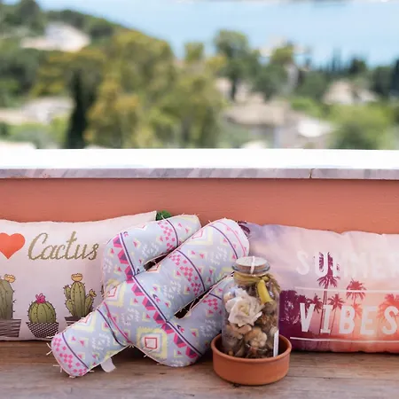 펜션 Swan House By Corfu Collection - Panoramic View In 코메넌