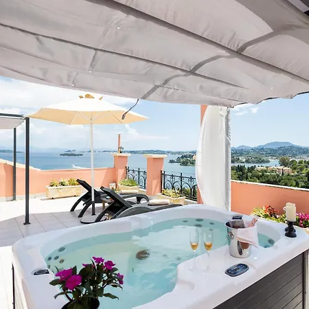 펜션 Swan House By Corfu Collection - Panoramic View In