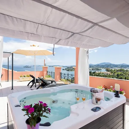 Swan House By Corfu Collection - Panoramic View In Ferienhaus
