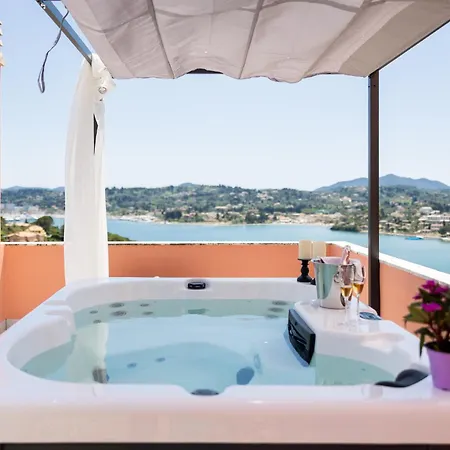 Swan House By Corfu Collection - Panoramic View In Ferienhaus *