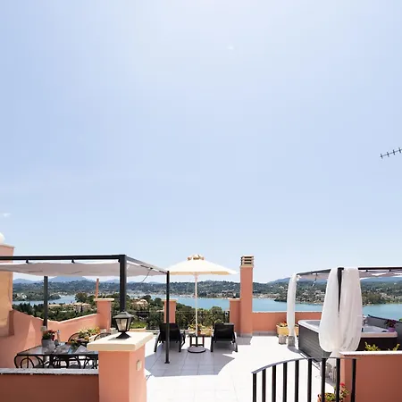 Swan House By Corfu Collection - Panoramic View In Ferienhaus Kommeno (Corfu)